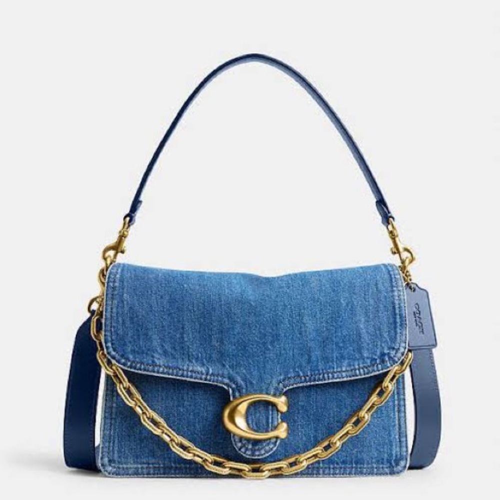Coach Chain Tabby 30 Shoulder Bag in Denim